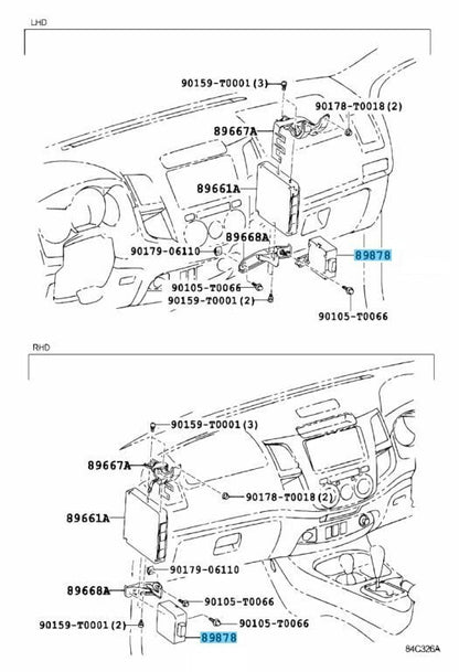 TOYOTA FORTUNER HILUX 05-14  Genuine 1KDFTV 2KDFTV Diesel Turbo Motor Driver OEM