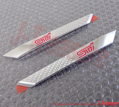 SUBARU BRZ STI SPORTS ZC6 Genuine Fender Silver Garnish Emblem RH & LH Set OEM