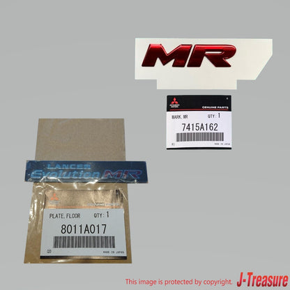 MITSUBISHI LANCER Evo 8 Genuine Evolution MR Floor Console Plate & Rear MR Mark