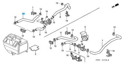 HONDA ACURA INTEGRA DC2 1994-2001 Genuine Water Outlet Hose 79725-SR3-J30 OEM