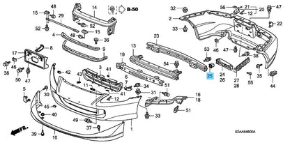 HONDA S2000 AP1 AP2 '00-09 Genuine Rear Bumper Beam Box 71572-S2A-A00 x2 Set OEM