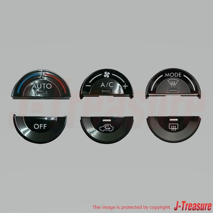 SUBARU CROSSTREK GP# 2016-2017 Genuine Piano Black A/C Panel Plastic Cap Set OEM