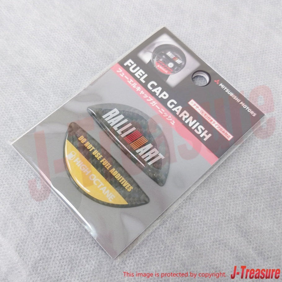 MITSUBISHI Genuine Fuel Cap Garnish "RALLIART" For High Octane Vehicles OEM