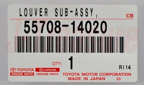 TOYOTA SUPRA JZA80 Genuine Cowl Top Ventilator Louver 55708-14020 OEM RHD