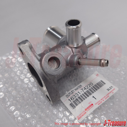 TOYOTA CAMRY SXV20 SXV25 1997-2001 Genuine Water Outlet 16331-74220 OEM