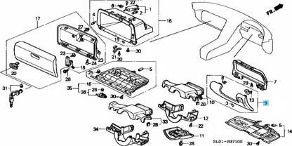 HONDA ACURA NSX NA1 NA2 RHD Genuine Driver Lower Panel Cover 77210-SL0-010ZC OEM