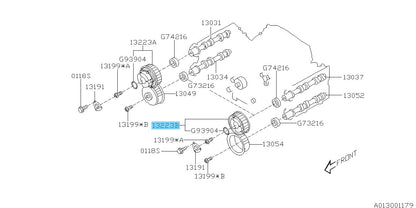 SUBARU FORESTER SG SH 04-13 Genuine Camshaft Intake Left Sprocket 13322AA001 OEM
