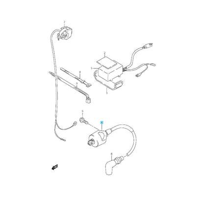 SUZUKI RM85 2002-2009 2012 2015-2023 Genuine Ignition Coil Assy 33410-03B00 OEM