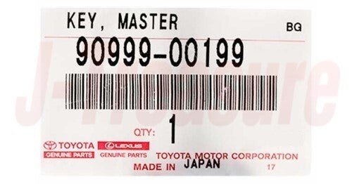 TOYOTA TUNDRA GSK50 GSK51 2007-2014 Genuine Master Blank Key 90999-00199 OEM