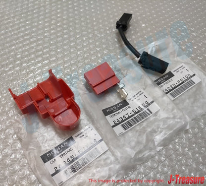 NISSAN SKYLINE BNR32 Genuine Cover Battery Terminal Fusible Cap Link Set OEM