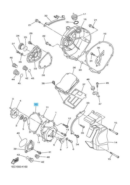 YAMAHA FZ1 2006-2014 Genuine Crankcase Cover 1 Gasket 2D1-15451-10-00 OEM