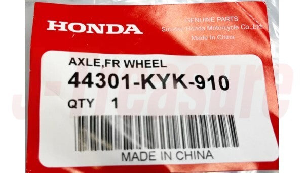 HONDA CRF125F CRF125FB 2014-2023 Genuine Front Wheel Axle 44301-KYK-910 OEM