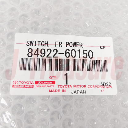 TOYOTA LEXUS LX470 UZJ100 02-07 Genuine Front Power Seat Switch LH 84922-60150