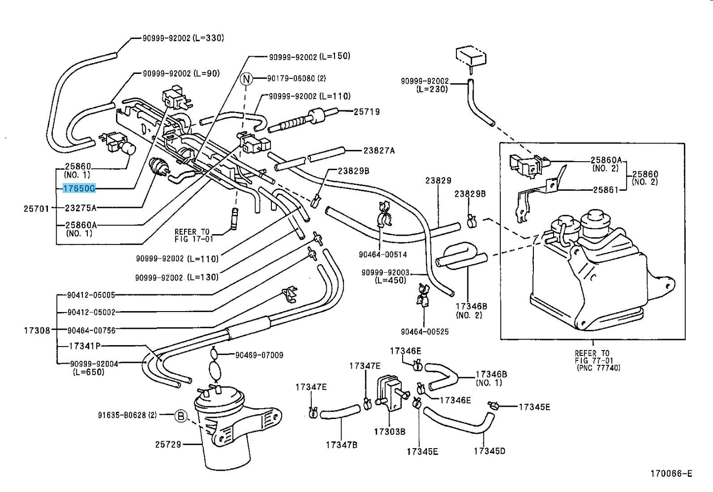 TOYOTA CAMRY MCV20 2000-2004 Genuine Duty Vacuum Switching Valve 90910-12241 OEM
