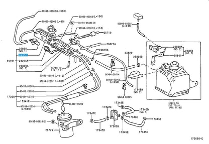 TOYOTA CAMRY MCV20 2000-2004 Genuine Duty Vacuum Switching Valve 90910-12241 OEM