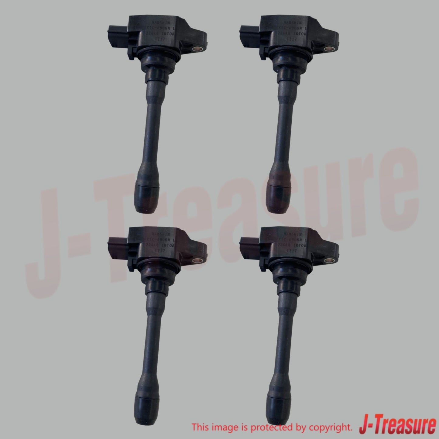 NISSAN ROGUE S35 '10-19 Genuine Engine Ignition Coil 22448-1KT0A x4 Set OEM