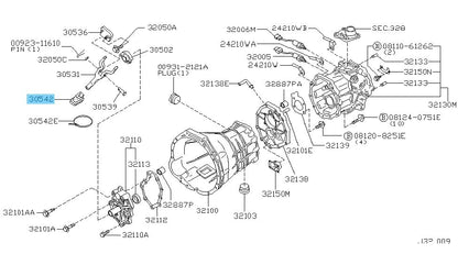 NISSAN PATHFINDER R50 00-04 Genuine Withdrawal Lever Dust Cover 30542-12U00 OEM