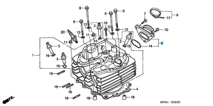 HONDA XR650L 93-09 12-24 Genuine Carburetor Insulator 16210-MY6-670 OEM
