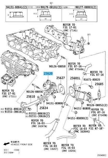 TOYOTA PRIUS AURIS COROLLA NOAH LEXUS CT200h  Genuine EGR Valve 25620-37120 OEM