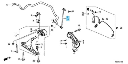 ACURA MDX YD3 14-20 Genuine Front Stabilizer Sway Bar Link Right & Left Set OEM