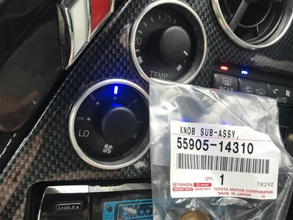 TOYOTA SUPRA JZA80 Genuine HVAC Heater Control Knob 55905-14300 55905-14310 OEM
