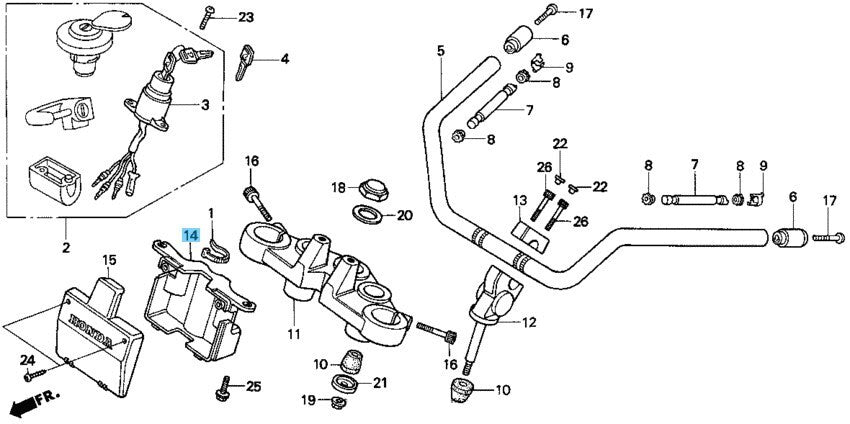 HONDA CMX250C REBEL 85-87 96-97 99-09 12-14 Genuine Connector Case 61305-KR3-670
