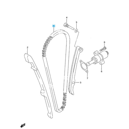 SUZUKI DR650SE '96-09 2011 '13-17 2019 Genuine Cam Shaft Drive Chain 12760-32E00