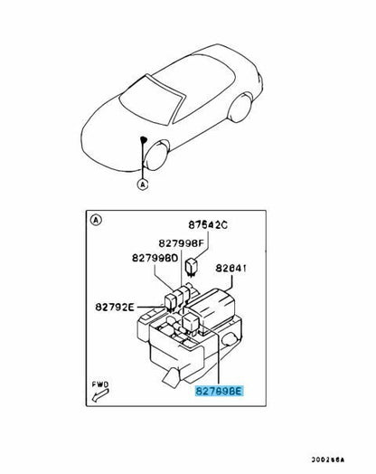 MITSUBISHI LANCER EVOLUTION 10 CZ4A 2008-2015 Genuine Fan Relay MR400709 OEM