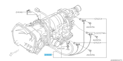 SUBARU OUTBACK BP5 BP9 06-07 Genuine Transmission Sensor And Harness 24030AA181