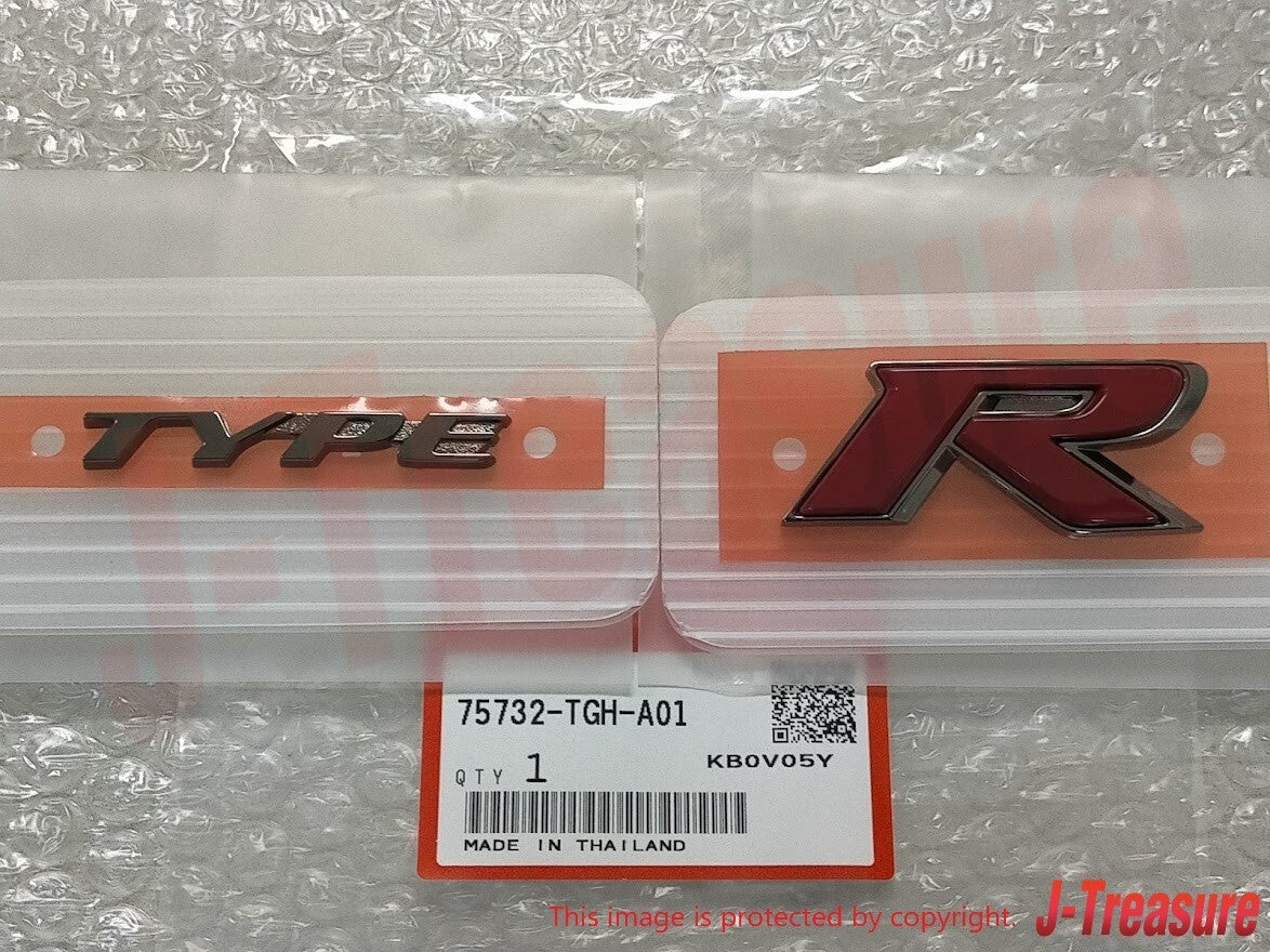 HONDA CIVIC TYPE-R FK8 2017-2021 Genuine Front Grille Plate "TypeR" Emblem OEM