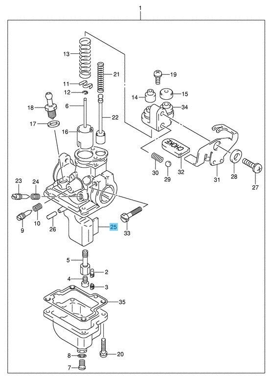 SUZUKI JR50 85-06 Genuine Carburetor Float 13252-04011 OEM