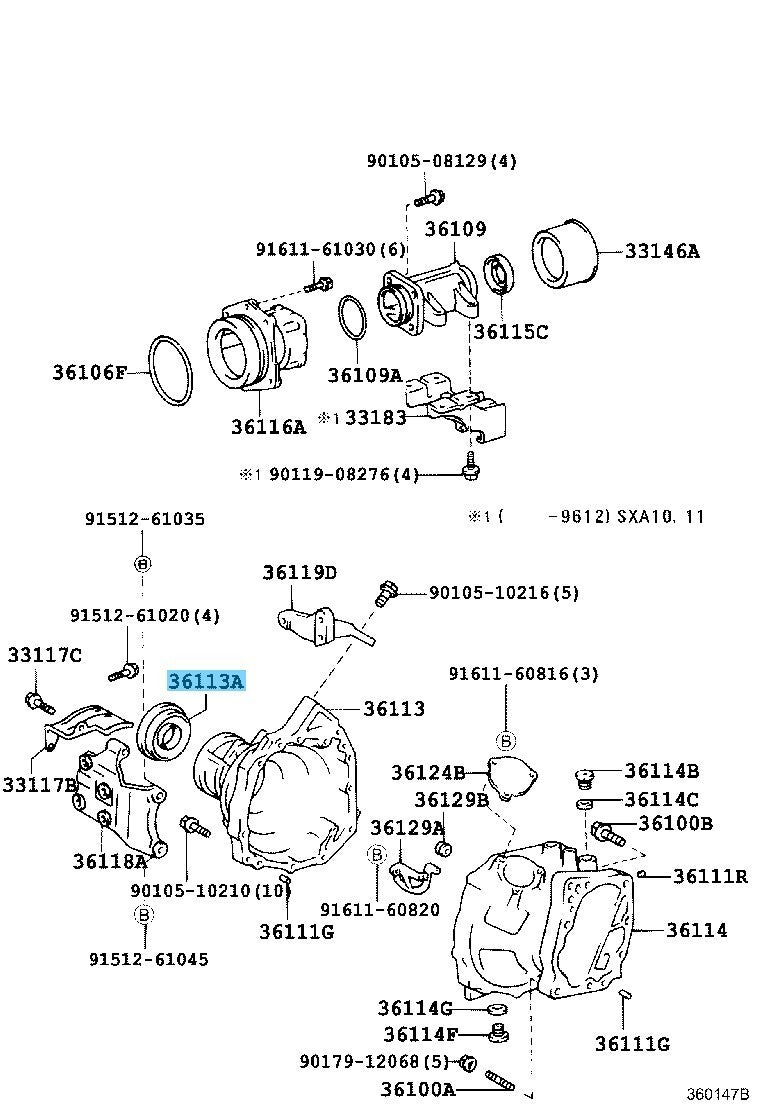 TOYOTA RAV4 SXA10 SXA11 96-00 Genuine Transfer Case Oil Seal RH 90311-47003 OEM