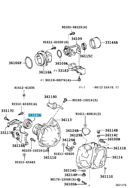 TOYOTA RAV4 SXA10 SXA11 96-00 Genuine Transfer Case Oil Seal RH 90311-47003 OEM