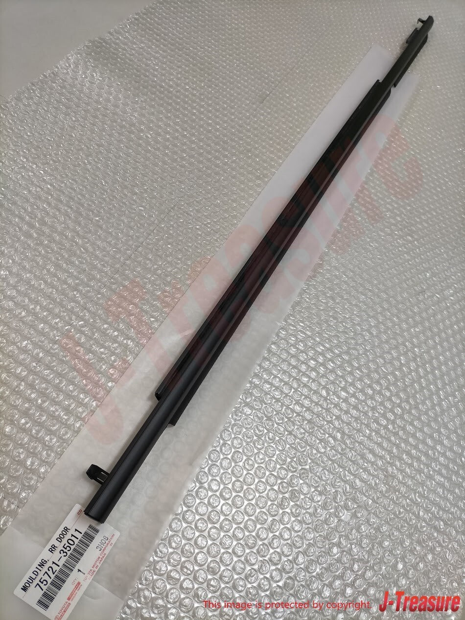 TOYOTA 4RUNNER 10-22 Genuine Door Belt Molding Weatherstrip Front Rear 4pcs OEM