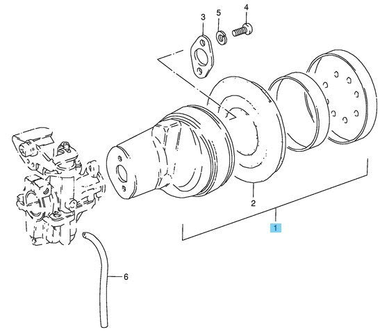 SUZUKI JR50 1984-1999 Genuine Air Cleaner Assy 13700-04400 OEM