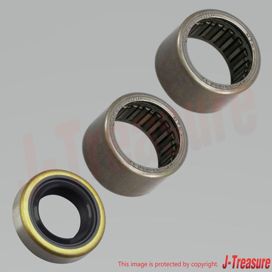 KAWASAKI NINJA ZX-6 ZX600# '90-02 Genuine Needle Bearing(x2) & Oil Seal Set OEM