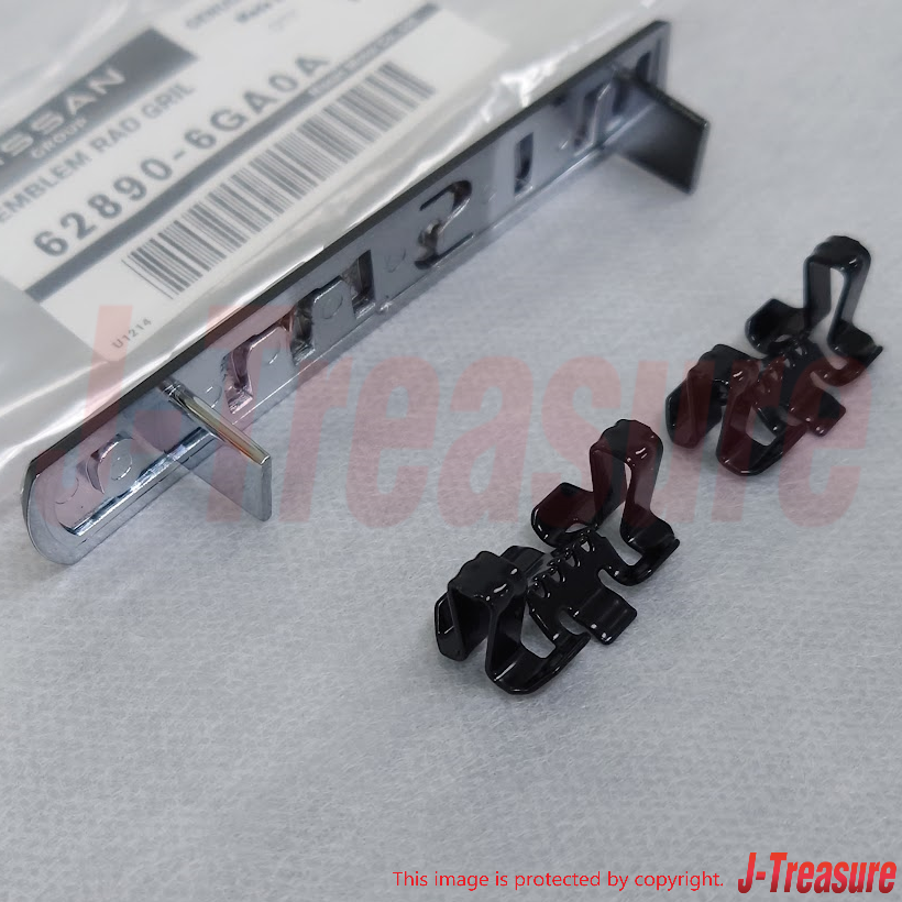 NISSAN 370Z Z34 2014-2019 Genuine Front Emblem "nismo" & Clip(x2) Set OEM