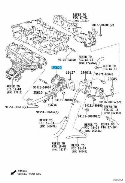 TOYOTA PRIUS AURIS COROLLA NOAH LEXUS CT200h  Genuine EGR Valve 25620-37120 OEM