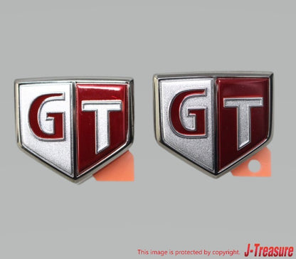 NISSAN SKYLINE GT-R BNR34 R34 Genuine Side Fender "GT" Emblem Badge R&L Set OEM