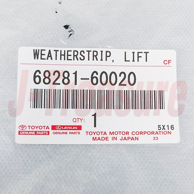 TOYOTA LAND CRUISER UZJ100 98-03 Genuine Rear Lift Gate Weatherstrip 68281-60020