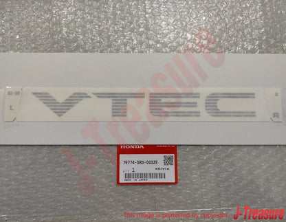 HONDA CIVIC EG6 EK4 SiR Genuine Side "VTEC" Sticker Decal Silver 2pcs Set OEM