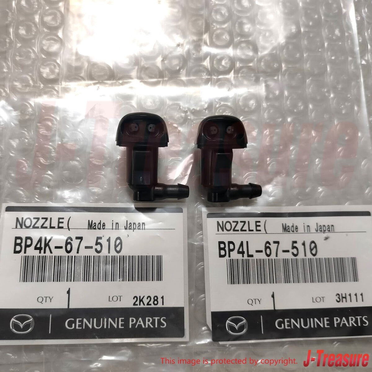 MAZDA MAZDA3 BK 04-09 Genuine Washer Nozzle RH & LH BP4L-67-510 BP4K-67-510 Set