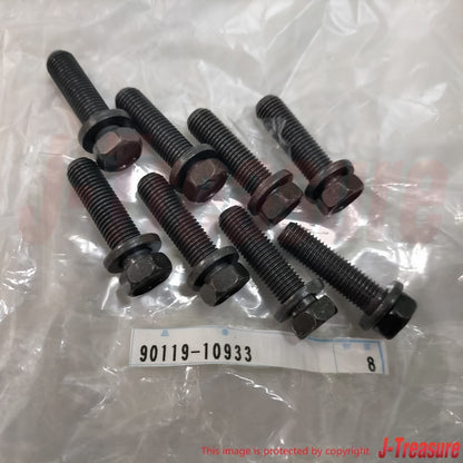 TOYOTA SEQUOIA UCK## 02-03 Genuine Front L/Ball Joint Bolt 90119-10933 x8 Set