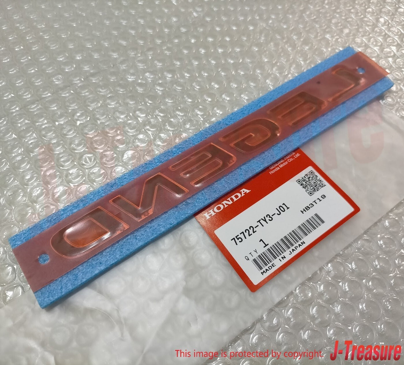 HONDA LEGEND KC2 ACURA RLX JDM Genuine Rear Emblem "LEGEND" 75722-TY3-J01 OEM