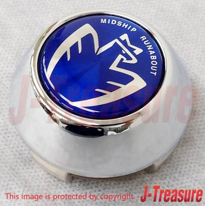 TOYOTA MR2 Spyder MR-S ZZW30 Genuine MIDSHIP RUNABOUT Wheel Center Cap Blue x4