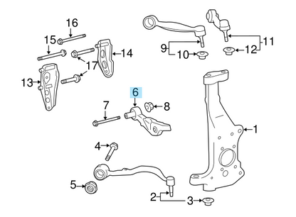 TOYOTA LEXUS LS460 LS460L USF40 USF41 Genuine Front Suspension Lower Arm RH & LH