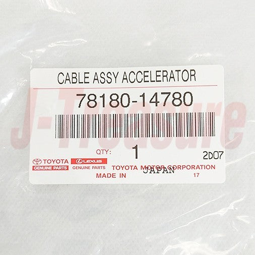 TOYOTA SUPRA MA70 88-93 Genuine MT Accelerator Control Cable 78180-14780 OEM RHD