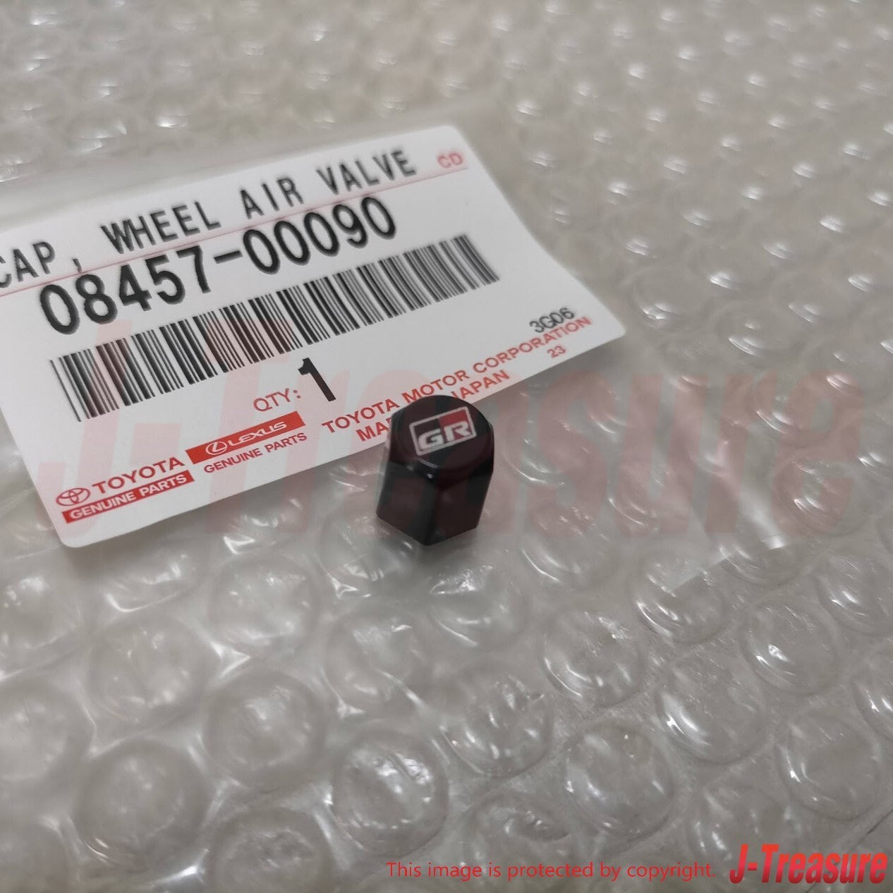 TOYOTA Genuine GAZOO RACING GR SPORT Tire Air Valve Cap 4pcs Set 08457-00090 OEM
