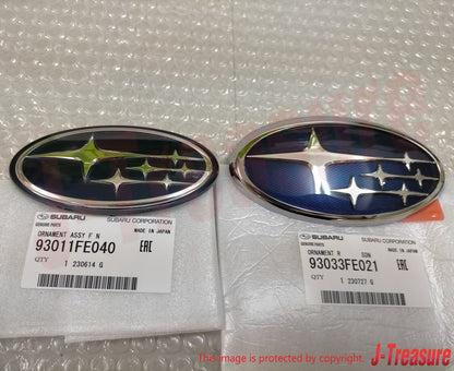 SUBARU IMPREZA WRX STI GD# 03-05 Genuine Subaru Oval Front & Rear Emblem Set OEM