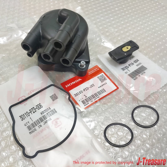 HONDA ACTY HA4 E07A Genuine Distributor Cap & Rotor & Packing & O-Ring Set